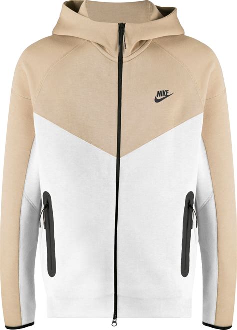 nike tech beige wit|beige Nike tech hoodie.